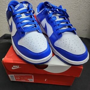 Nike Men's Royal Blue and White Sneakers